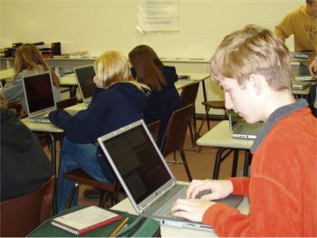 Students Using Laptops