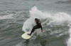 Surfer at Point Santa Cruz