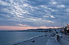 Sunset along Promenade des Anglais