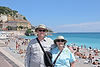Bob & Ellen at Promenade des Anglais