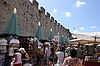 Pisa City Walls & Souvenir Vendors