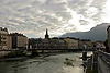 Grenoble from Pont de la Citadelle (Bridge of the Citadel)