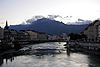 Grenoble from Pont de la Citadelle (Bridge of the Citadel)