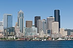 Seattle from Ferry from Bainbridge Island to Seattle