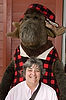 Ellen with Moose