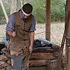 Blacksmith at Historic Brattonsville