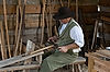 Carpenter in Work Barn at Historic Brattonsville