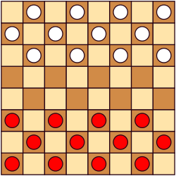 Checkers board