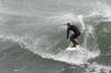 Surfer at Point Santa Cruz