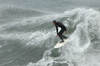 Surfer at Point Santa Cruz