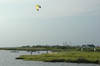 Kiteboarding Behind Miller's Waterfront Restaurant