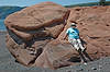 Ellen at Red Rocks Beach