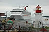 Carnival Victory & Saint John Harbour Lighthouse