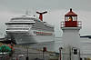 Carnival Victory & Saint John Harbour Lighthouse