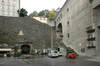 Toscaninihof (Toscanini Courtyard) & Altstadt Parking Garage Entrance