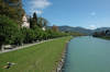 Kapuzinerberg (Capuchin Mountain)  & Salzach River from Mozartsteg (Mozart Bridge)