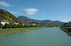 Kapuzinerberg (Capuchin Mountain) & Salzach River from Mozartsteg (Mozart Bridge)