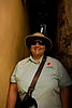 Ellen in Taormina's Narrowest Street