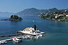 Pondikonissi (Mouse Island) and Church of St. Jason & St. Sosipater