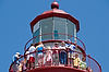 Ellen, Mom & John atop Marblehead Lighthouse