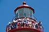 Ellen, Mom & John atop Marblehead Lighthouse