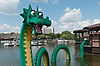 Dragon at Lego Store at Downtown Disney