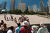 Family at AT&T Plaza Cloud Gate