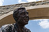 Mister Rogers Statue in "Tribute to Children" Park