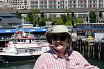 Ellen on Ferry to Bainbridge Island