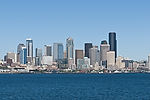 Seattle from Ferry from Bainbridge Island to Seattle