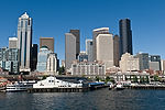 Seattle from Ferry from Bainbridge Island to Seattle