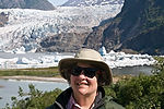 Ellen at Mendenhall Glacier