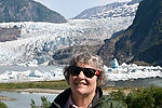 Ellen at Mendenhall Glacier
