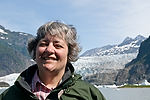 Ellen at Mendenhall Glacier