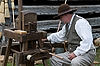 Broom Maker at Historic Brattonsville
