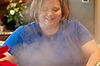 Rene Behind Macaroni Steam