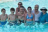 Family in Pool