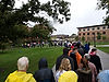 Line Passing Lake & Olson Hall (Argh! Rain Spot on Lens!)