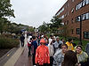Line Passing Olson Hall along Esplanade