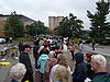 Line Passing Olson Hall along Esplanade