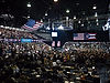 Inside and Waiting for President Obama around 4:20pm