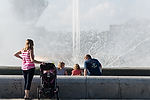 People at Point State Park Fountain