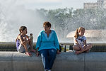 People at Point State Park Fountain