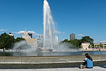 People at Point State Park Fountain