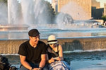 People at Point State Park Fountain