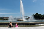 People at Point State Park Fountain